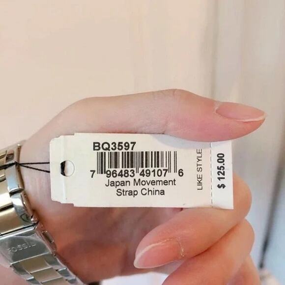 Fossil BQ3597 Dayle Three-Hand Date Two-Tone Stainless Steel Watch - Picture 6 of 6